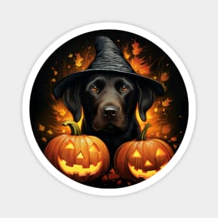 Halloween Black Labrador retriever Magnet